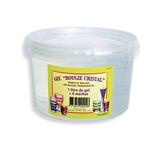 Sentosphère - Bougie - Gel Bougie Cristal - 1 L