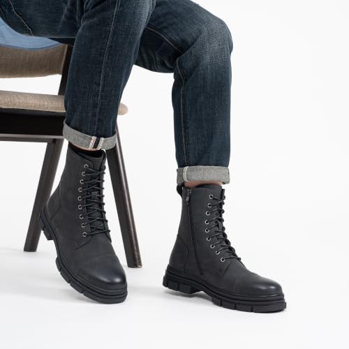 Image of Jousen Men's Boots Fashion Motorcycle Combat Boots