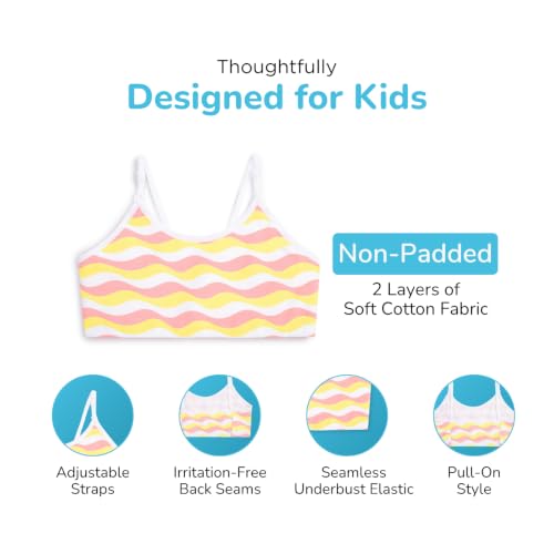 Image of YouGotPlanB Cotton Everyday Training Bra for Pre-Teen Girls | Non-Padded, Full Coverage, Adjustable Straps for 8-16 Years