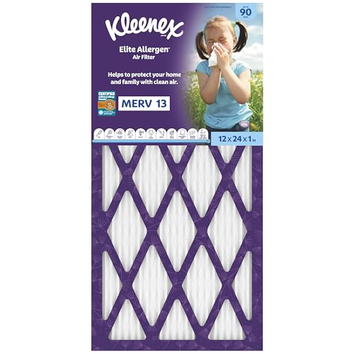 Kleenex Elite Allergen Air Filter 12x24x1 Inches - 13 MERV RATING (2-Pack) - image 2