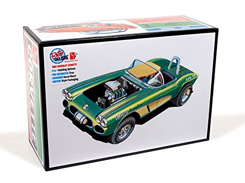 1962 Chevy Corvette AMT1318 kit de modélisme avec pièces multicolores