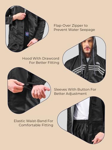 Image of LUX VENUS Reversible Rain Suit for Men.