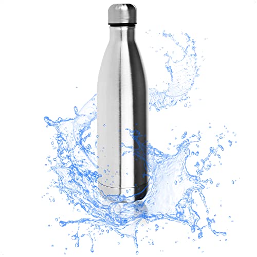 Robin Goods® stainless steel drinking bottle insulated thermo camping bottle, break-proof and BPA-free