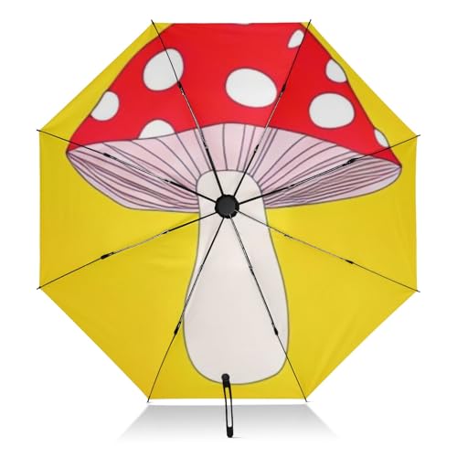 Parapluie automatique GAIREG compact et léger avec toile jaune durable