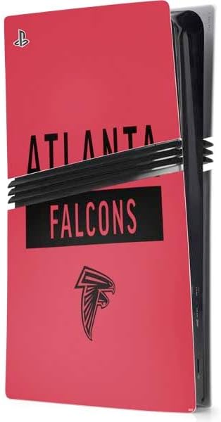 Skinit Decal Gaming Skin Compatible with PS5 Pro Console - Officially Licensed NFL Atlanta Falcons Team Jersey Design