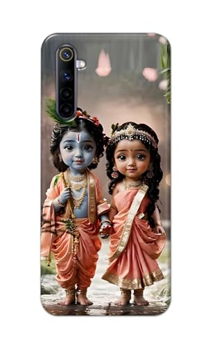 Image of Printed Hard Back Cover for Realme 6 Pro Back Cover (Radha Krishna Love -J2) -190724(EA)