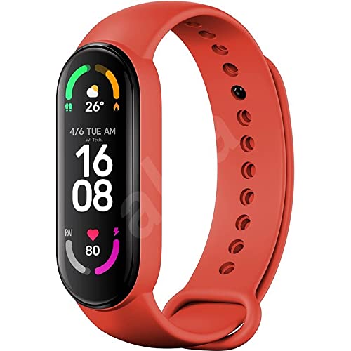 AINSLEY M6 Smart Band Wireless Sweatproof Fitness Band| Activity Tracker| Blood Pressure| Heart Rate Sensor| Sleep Monitor| Step Tracking All Android Device & iOS Device (Red) (B09PNJ8FY1) Amazon Price History, Amazon Price Tracker