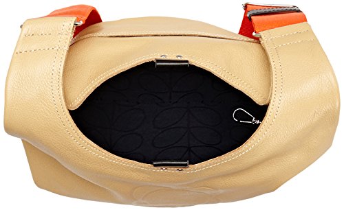 Image of Orla Kiely Embossed Flower Leather Midi Sling Bag
