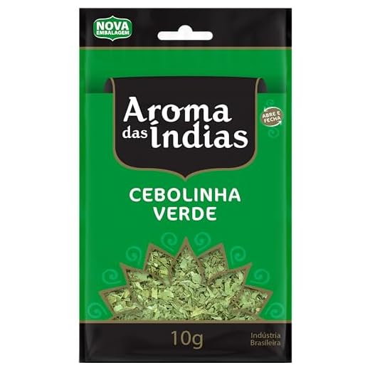 Aromas da Índia Cebolinha Verde 10 Gramas