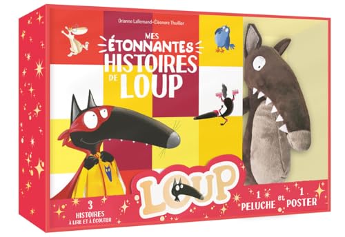 Coffret peluche - mes étonnantes histoires loup