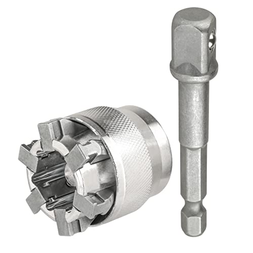 Yakamoz Adjustable Universal Socket Wrench Grip Adapter 10-19Mm Hex Head Nuts And Bolts Driver Tool For 3/8" Drive Ratchet Torque Wrench And Power Drill #TOP1