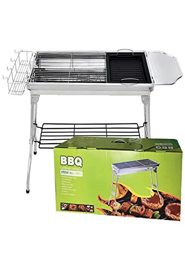 ZCM HAPPYStainless Steel Charcoal Grill Set with Stand