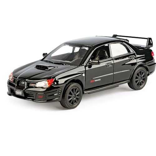 MotorMax Subaru Impreza WRX STi 1:24 Negro Diecast
