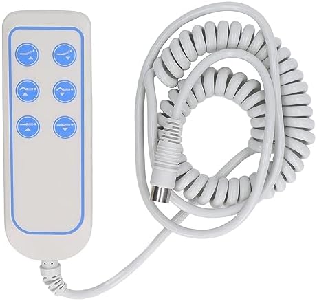– Lifting Bed Controller, 8 Pin Lift Chair Remote Hand Control with Back Hook, PVC IP66 Waterproof 6 Buttons Bed Lift Regulator for Electric Recliners Lift Chairs SK-04-3