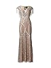 Adrianna Papell Women's Beaded Gown with Fringe, S... #3