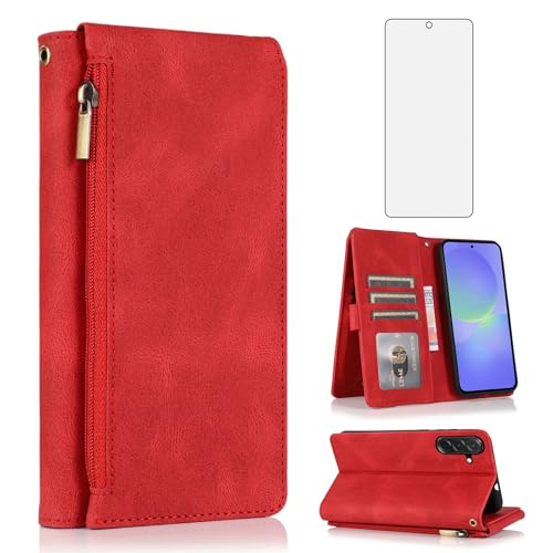 Coque Samsung Galaxy A36 Asuwish XKLLPT UK anti-rayures antichoc silicone rouge