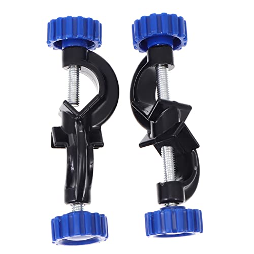 ULTECHNOVO 2pcs Cross Clip Double Top Wire Head Stand Clamp Test Tube Holder Clamp Bracket Head Clip Fixture Bosshead Clamps Holder Lab Stand Clamp Holder Cleaning Brush Aluminum Alloy