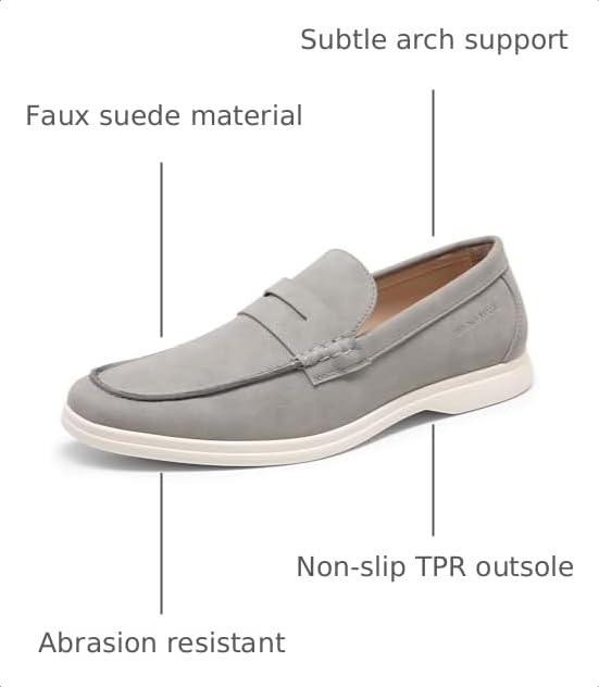 Image of Bruno Marc Men's Casual Dress Loafers Classic Slip-on Formal Shoes