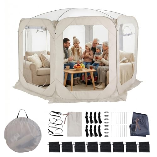 Carpa Burbuja Panorámica para 6-8 Personas Transparente 12x7ft miniatura 7