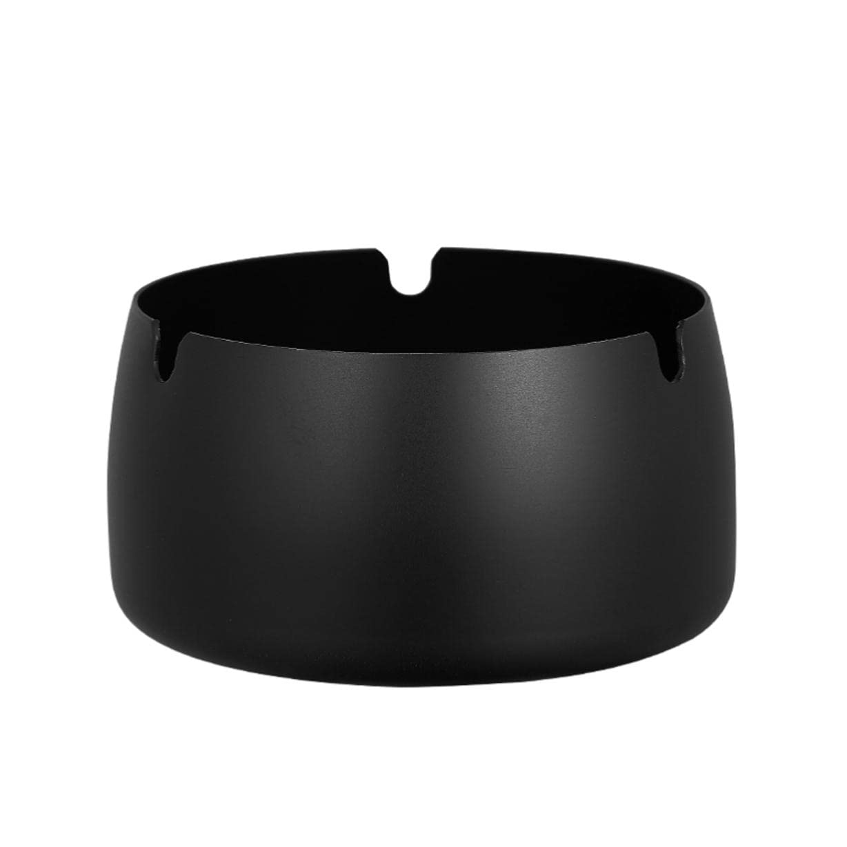 Cendrier en acier inoxydable moderne noir XL au design contemporain
