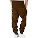 Juebong Sweatpants for Men Fleece Jogger Pants with Pockets Elastic Waist Sweatpant Casual Fall Winter Long Pants Baggy Plus Size Trousers Sports Cargo Pant Man Mens 2025 Fashion Outfits Clothes Warm