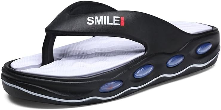 Mens Orthotic Sandals Athletic Thick Cushion Recovery Sport Slides Open Toe Walking Flip Flops With Comfortable Plantar Fasciitis Arch Support