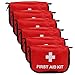 6Pcs Travel Empty First Aid Pouch Mini, Portable Empty Aid Medical Bag,Empty Medicine Bag Emergency Kit Storage Bag Empty