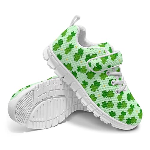 Kids Shoes Comfortable Athletic Running Breathable Hook and Loops Shoes for Litter Kids Non-Slip School Sport Sneaker for Boys Girls US 11-152