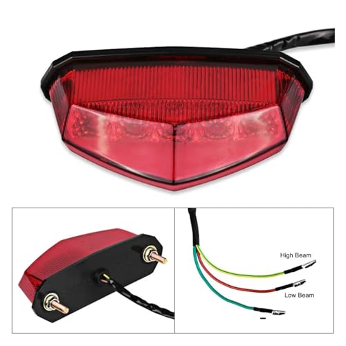 Evita multas con la luz para matrícula de moto de 12V y freno triangular 6