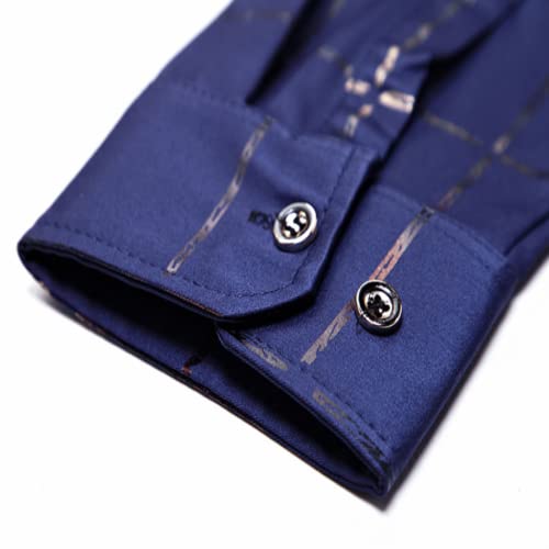 Heren retro bedrukt overhemd Mode Casual Eenvoudig Comfortabel Trend Persoonlijkheid Knap zakelijk woon-werkverkeer Shirt met lange mouwen - Afbeelding 6