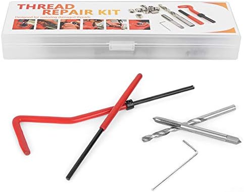 25Pcs Thread Repair Kit, M4 Thread Repair Insert Kit, with Transparent Plastic Box for Processing Machinery
