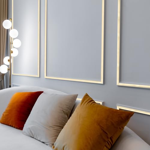 QUARKZMAN Zierleisten Selbstklebend Edelstahl mit Handschuh Wandleisten Selbstklebend Deckenleisten Selbstklebend Zierleiste für Wandspiegel Wohnkultur 3 x 15 mm Gebürstetes Silber