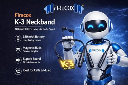 Neck Band | 200Hrs | 180 mAh | Wireless Earphones, Bluetooth Neckband, Bluetooth Earphones Wireless, Neckbands - Image 6