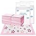 FORYEE Disposable Changing Pad Liners for Baby 17 x 13 Inches (50 Pack) Absorbent Waterproof Underpads Incontinence Care Soft Non-Woven Fabric Breathable Changing Pad (Cherry Blossom)