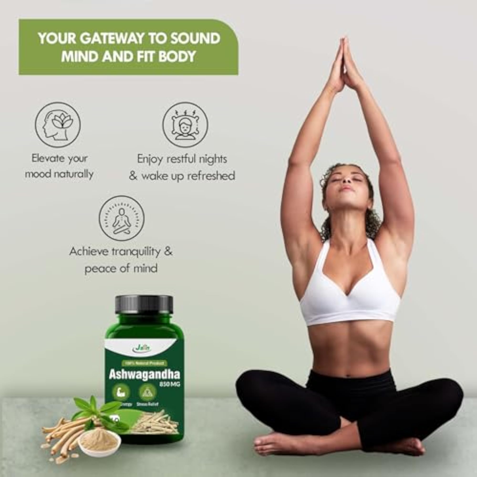 Jain Ashwagandha 850mg Tablets - 60's