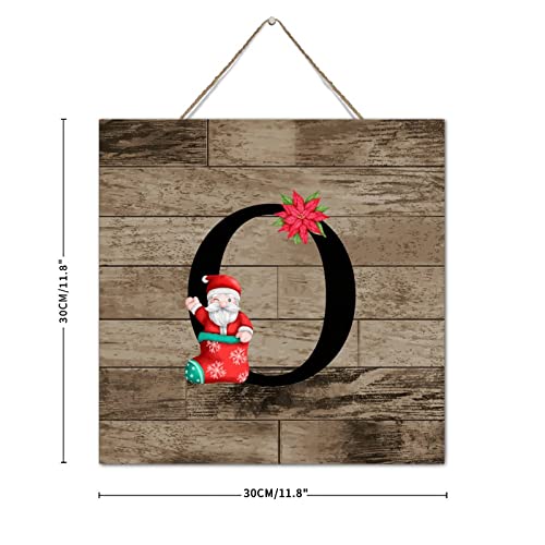 Décoration murale bois initiale O pour habiller un mur vide à Noël - 4