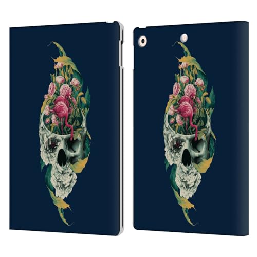 Étui portefeuille en cuir Crâne Riza Peker pour iPad 10.2 (2019/2020/2021) protection intégrale