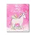 Stupell Industries Magic Inside You Motivational Unicorn Quote Botanical Blossoms, Design by Diane Neukirch
