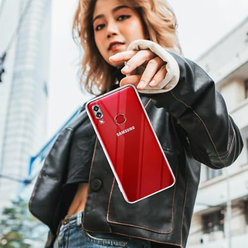 Image of Jkobi Back Cover for Samsung Galaxy A10s (Silicone Clear Shockproof Case with Camera Protection | Soft and Flexible | Transparent)