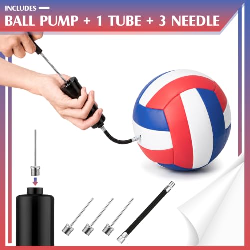 Image of Vinsot 12Pcs Size 5 Recreational Volleyballs with Air Pump Regulation Soft Volleyball Ball for Outdoor Indoor Play Waterproof Volleyball Bulk for Beginner Gym Training Beach Swimming Pool