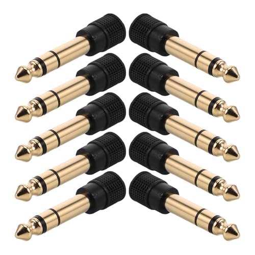 BRIGHTFUFU 5mm���X-635mm�I�X �I�[�f�B�I�v���O�A�_�v�^�[ 10���� �w�b�h�t�H���W���b�N�ϊ� �}�C�N �X�s�[�J�[�Ή� �z�[���I�[�f�B�I�A�N�Z�T