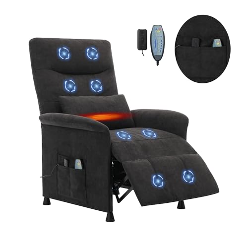Heated & Vibration Massage Recliner Chair for Adults...