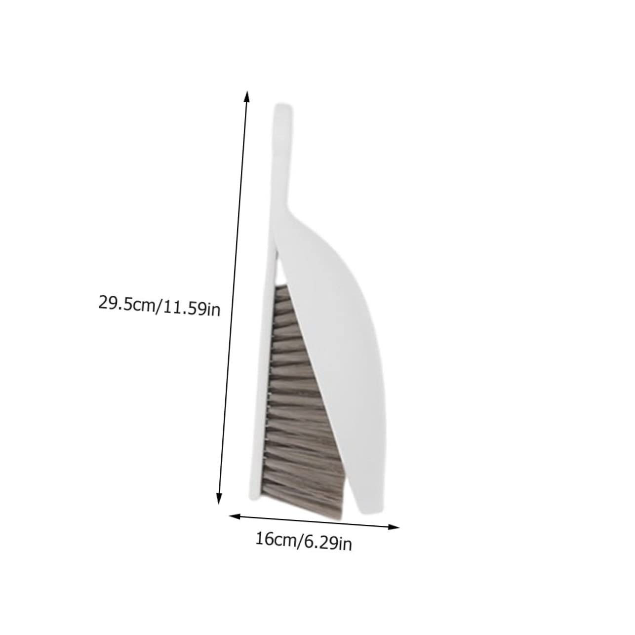 COLLBATH 1 Set Small Broom Mini Dustpan and Brush Household Floor Cleaners Mini Cleaning Broom Sofa Broom Mini Keyboard Mini Saucepan Clip Door Handle Pet Dustpan The Pet White