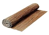 All4All Weidematte Weidesichtschutzmatte mit verwobenem verzinktem Draht Sichtschutz Sichtschutzmatte für Tarasse Balkon Garten Natürlich (160x500cm)