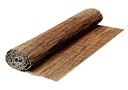 Preisvergleich Produktbild All4All Weidematte Weidesichtschutzmatte mit verwobenem verzinktem Draht Sichtschutz Sichtschutzmatte für Tarasse Balkon Garten Natürlich (90x300cm)