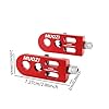Harilla Lot de 2 tendeurs de chaîne de vélo, ajusteur de Tension de chaîne de vélo, Fixation de chaîne de vélo pour BMX, la Plupart des vélos, Accessoires de, Rouge #4