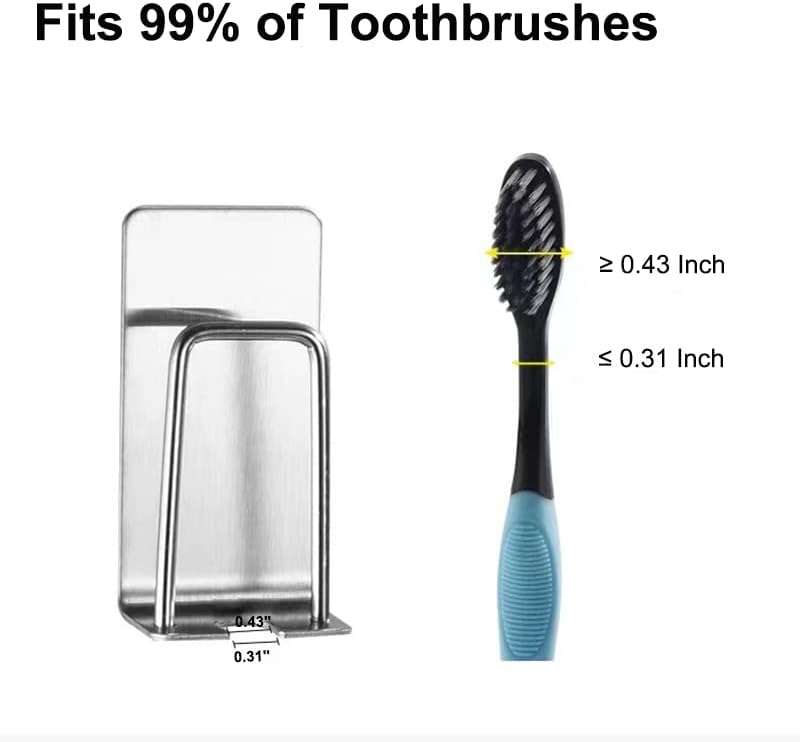 Miniatura 5 de Portacepillos de dientes eléctricos para baño, organizador de cepillos de dientes eléctrico, almacenamiento de cepillos de dientes para baño para