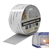 Seamless Mesh Overlay - Window Screen Tape, Individual Fabric for Hole Repair, Weather-Resistant Gauze with Pressure Glue, Hardware Accessory, Patching Tool for Camping Tent, Pool Cage