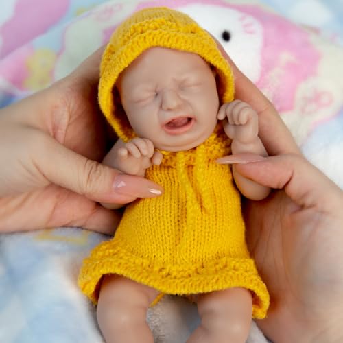 Muñeca bebé de silicona IVITA de 8 pulgadas miniatura 6