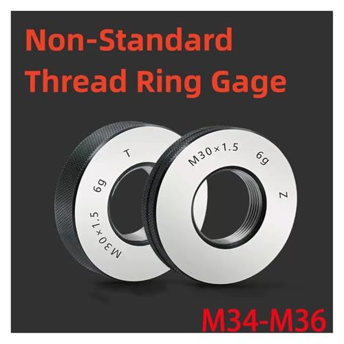 Calibrador de roscas métricas M36x2 con precisión 6g miniatura 2